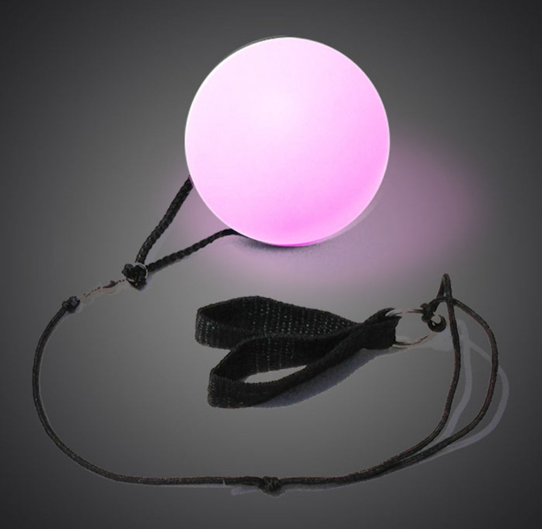 LED Poi Ball with Wrist Strap (Pair)
