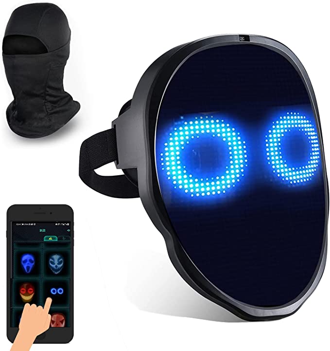 Bluetooth LED Mask w/ App Control